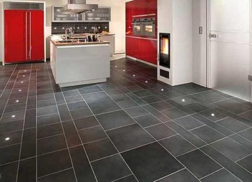 Напольные покрытия для кухни виды и цены. Линолеум на кухне