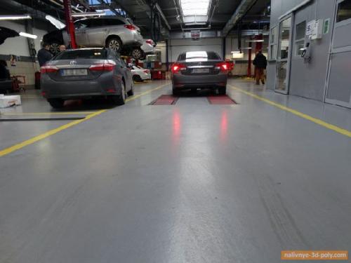 Пол в автосервисе. Опыт применения наливных полов в автосервисе