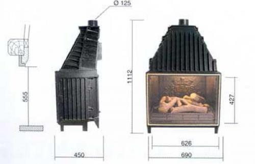 Газовый камин для отопления. Выбор газового камина для дачи