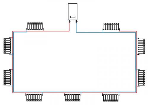 Система отопления в одноэтажном доме. Общие сведения об однотрубных схемах отопления 11 Система отопления в одноэтажном доме. Общие сведения об однотрубных схемах отопления 11