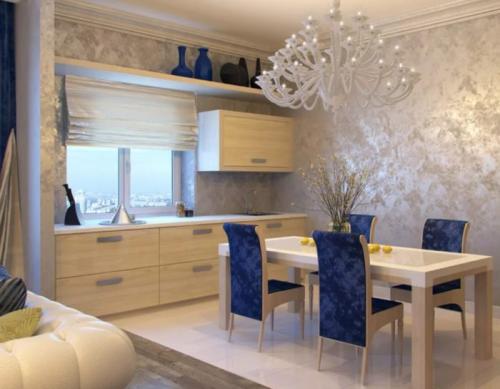 Декоративная штукатурка в интерьере кухни. Типы и характеристики