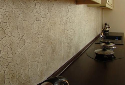 Декоративная штукатурка в интерьере кухни. Типы и характеристики