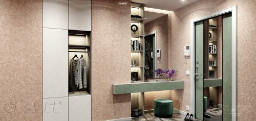 Декоративная штукатурка в интерьере прихожей. Основные виды декоративных штукатурок