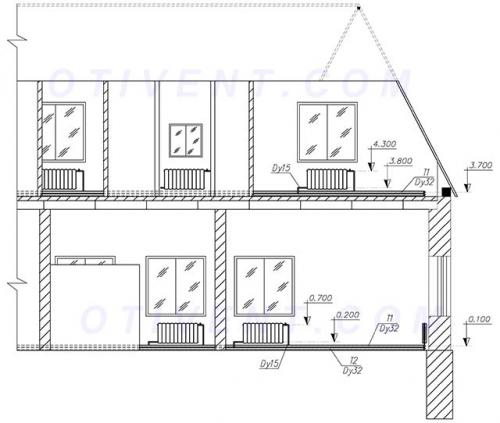 Схема отопления двухэтажного дома твердотопливным котлом. Виды отопительных систем