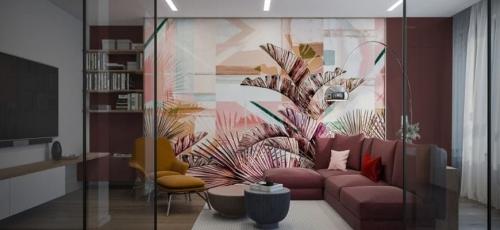 Как красиво скомбинировать обои в комнате. Как комбинировать и поклеить разные обои двух видов в одной комнате