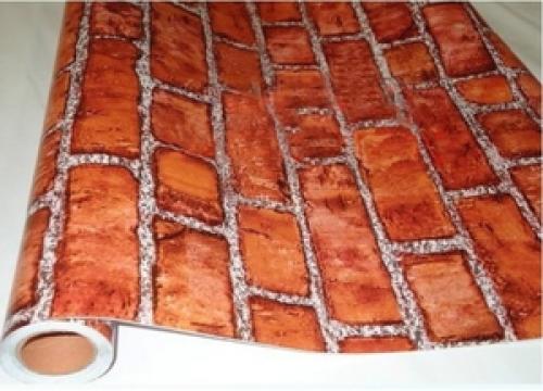 Переход от кирпича к обоям. Достоинства обоев под кирпич